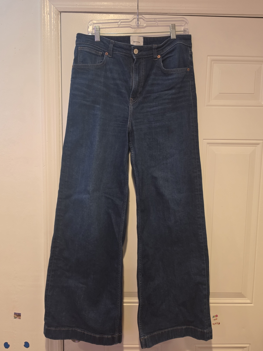 Reformation Bex Super Stretch High Rise Wide Leg Jeans